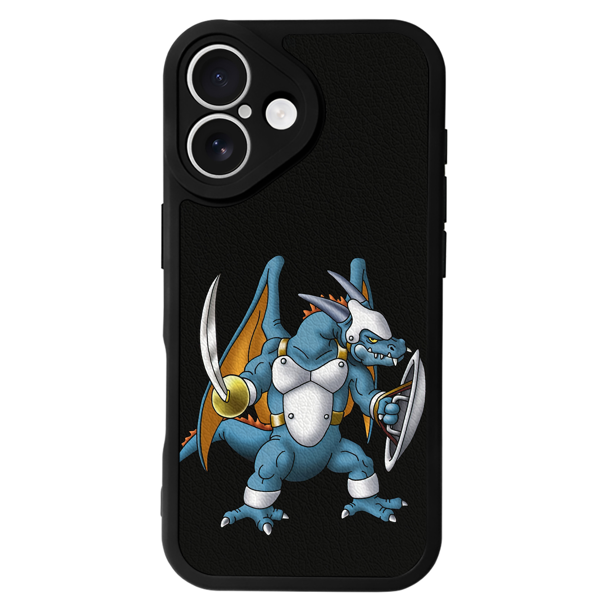 （画像用） ドラゴンクエスト Doragon Kuesuto Dragon Quest 【iPhone 16シリーズ対応】シリコンスマホケース（レザー調） 材質：シリコン